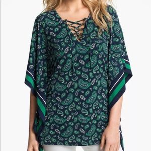 MICHAEL Michael Kors Paisley Kimono Top Sz Large